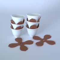 フェルト製茶杯布6枚セット