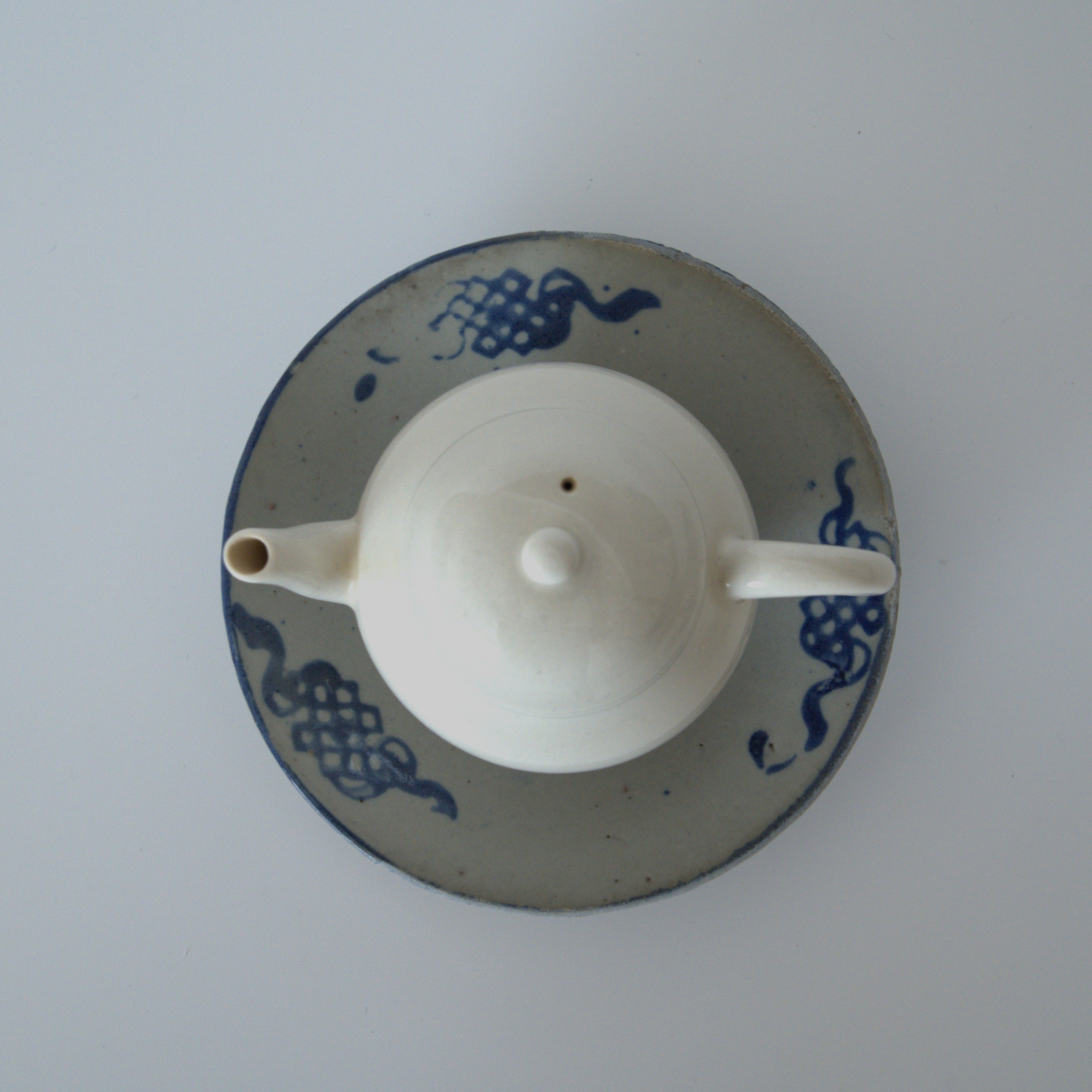 青花中国結文小皿②