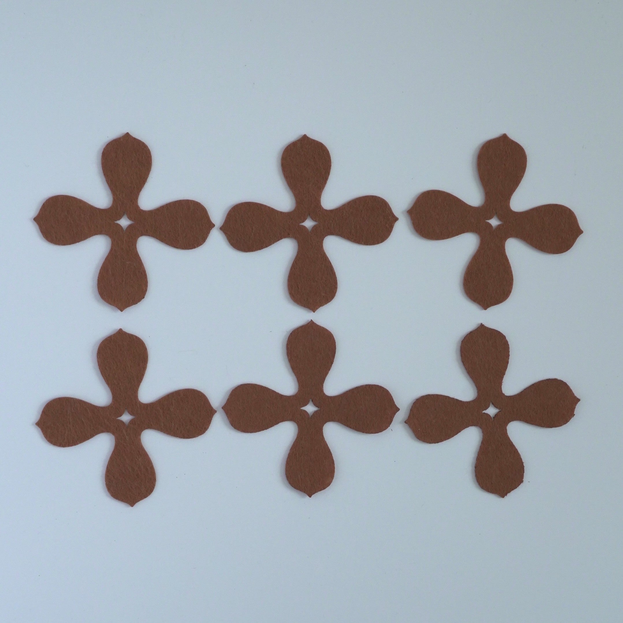 フェルト製茶杯布6枚セット