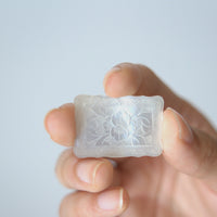 白蝶貝山茶花茶枕②四方