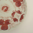 赤絵福寿三多文皿大②