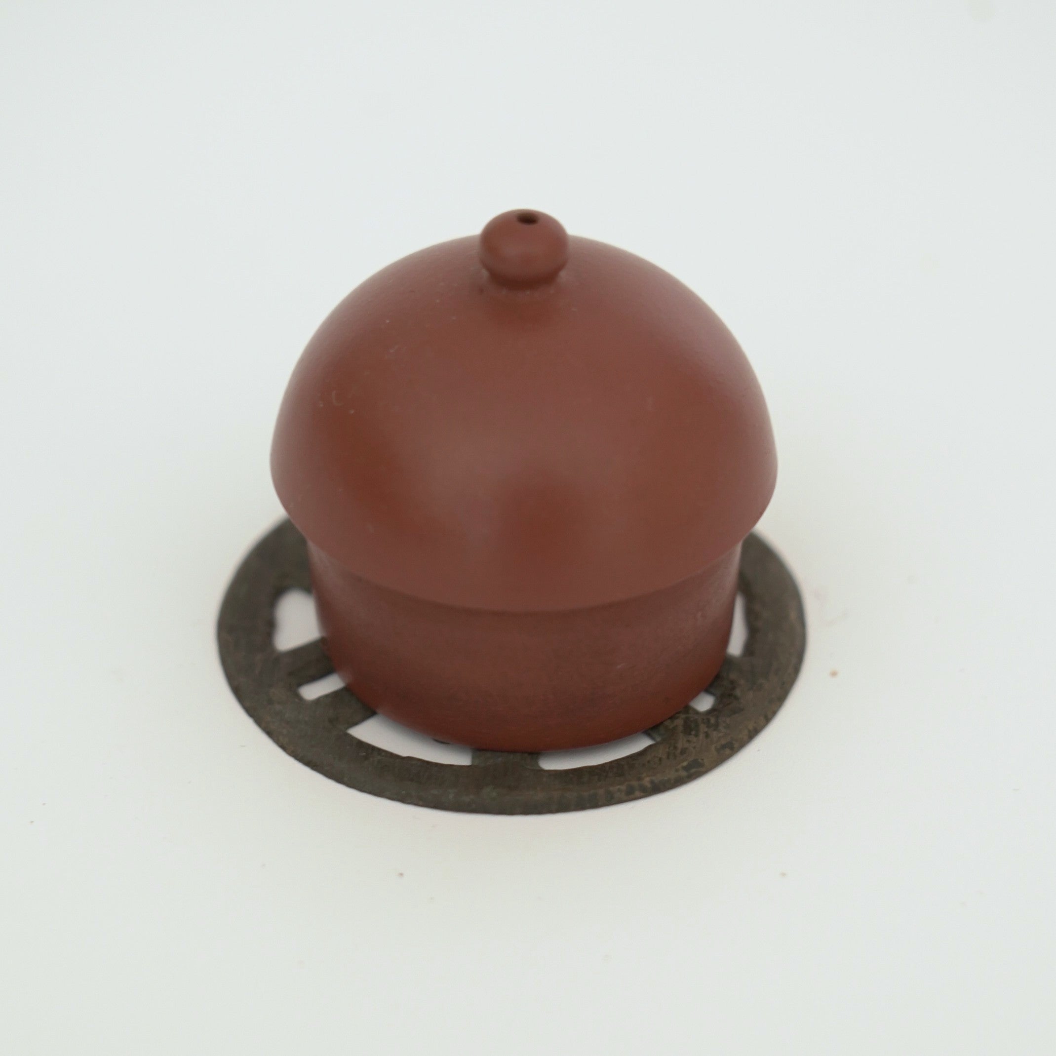 銅製寿字茶枕⑤