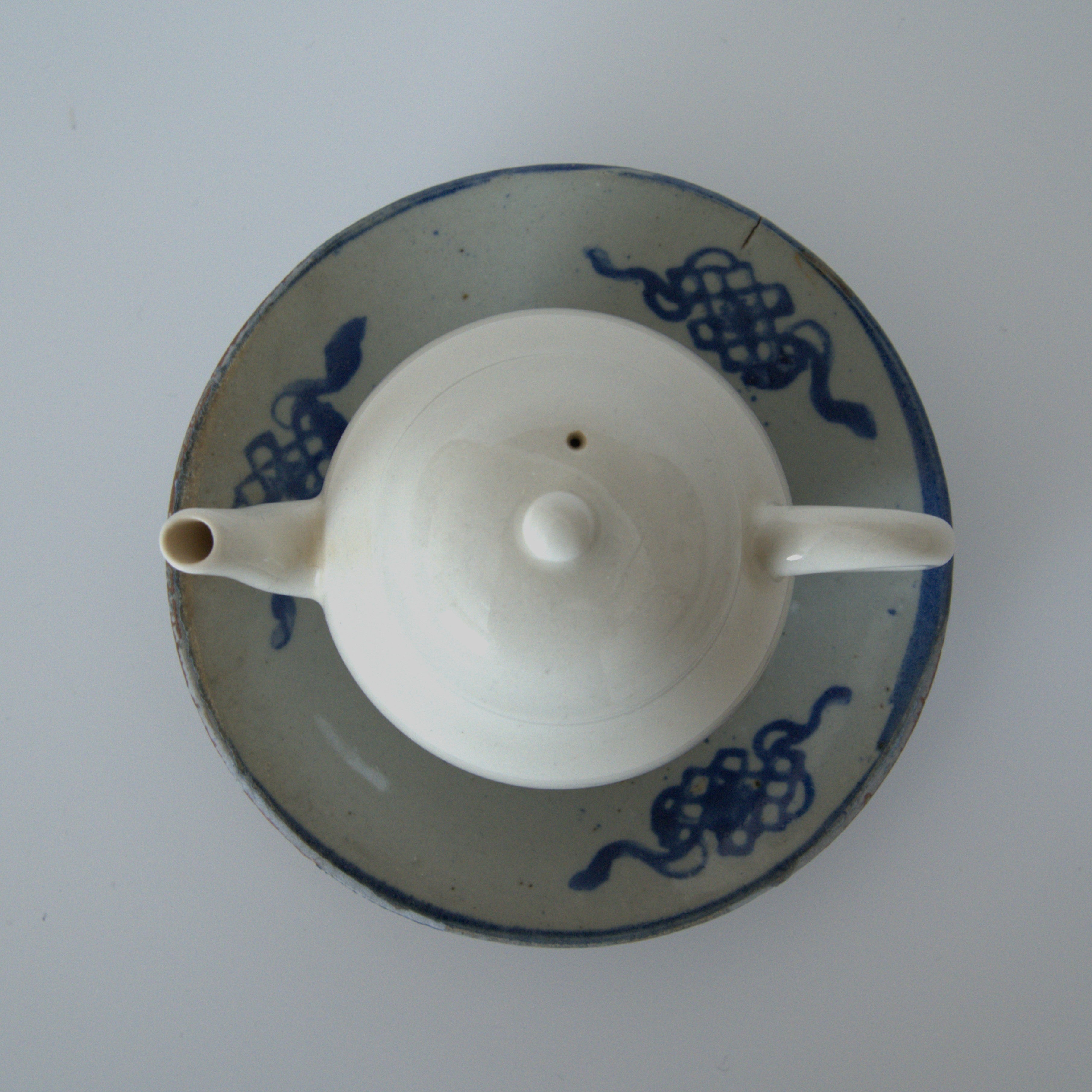 青花中国結文小皿③