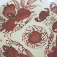 赤絵福寿三多文皿⑪