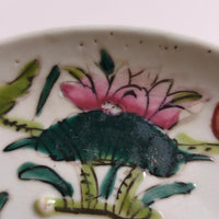粉彩四季花文皿⑫