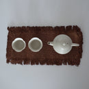 綿製柿渋染敷布小