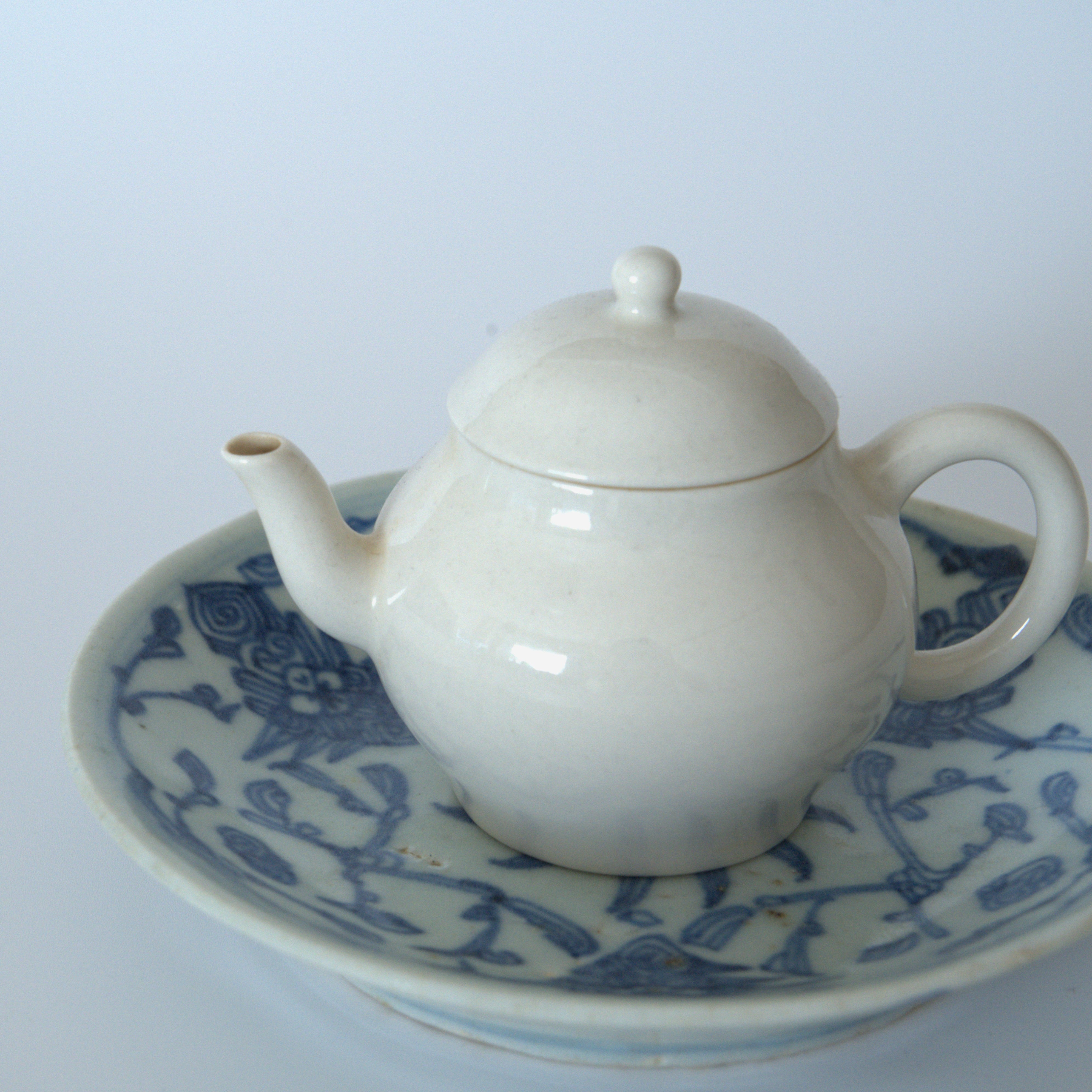 青花絡枝蓮文皿②