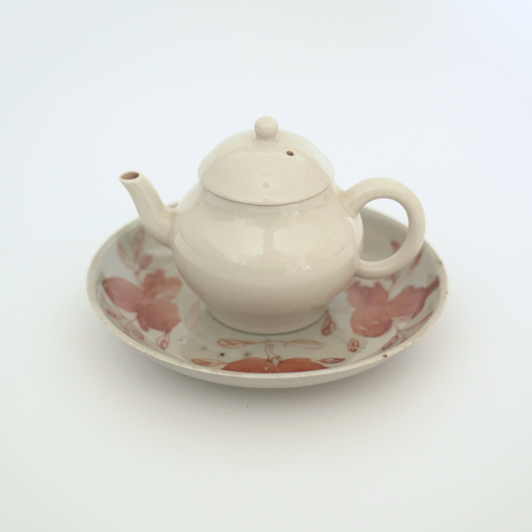 赤絵福寿三多文皿⑦