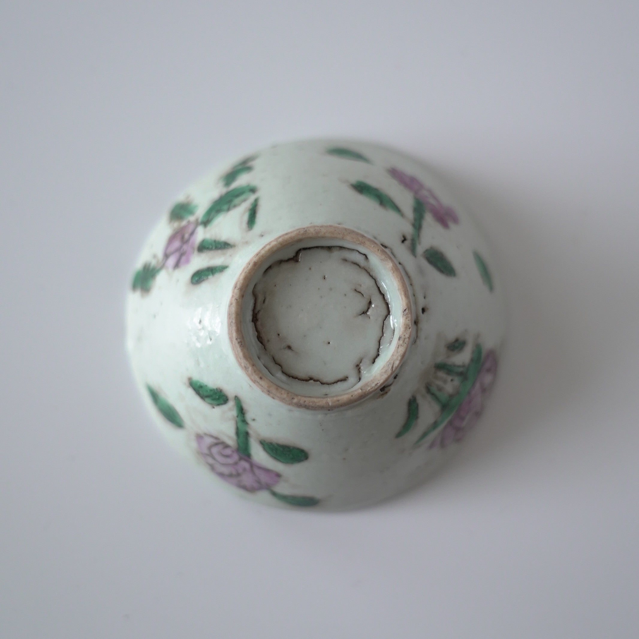 粉彩四季花文茶杯⑦