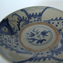 青花双魚花文皿大①