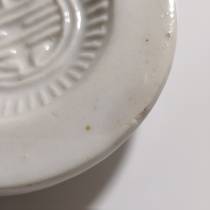 白磁寿文蓋置