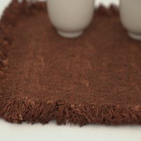 綿製柿渋染敷布大