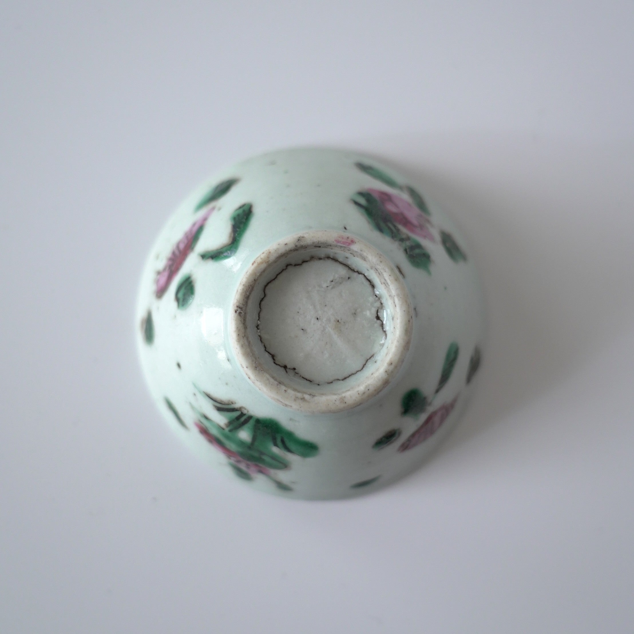 粉彩四季花文茶杯⑥