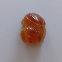 石製回頭猫茶枕右⑤