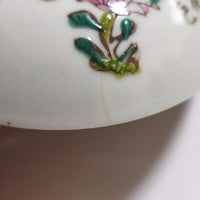 粉彩四季花文蓋碗⑥