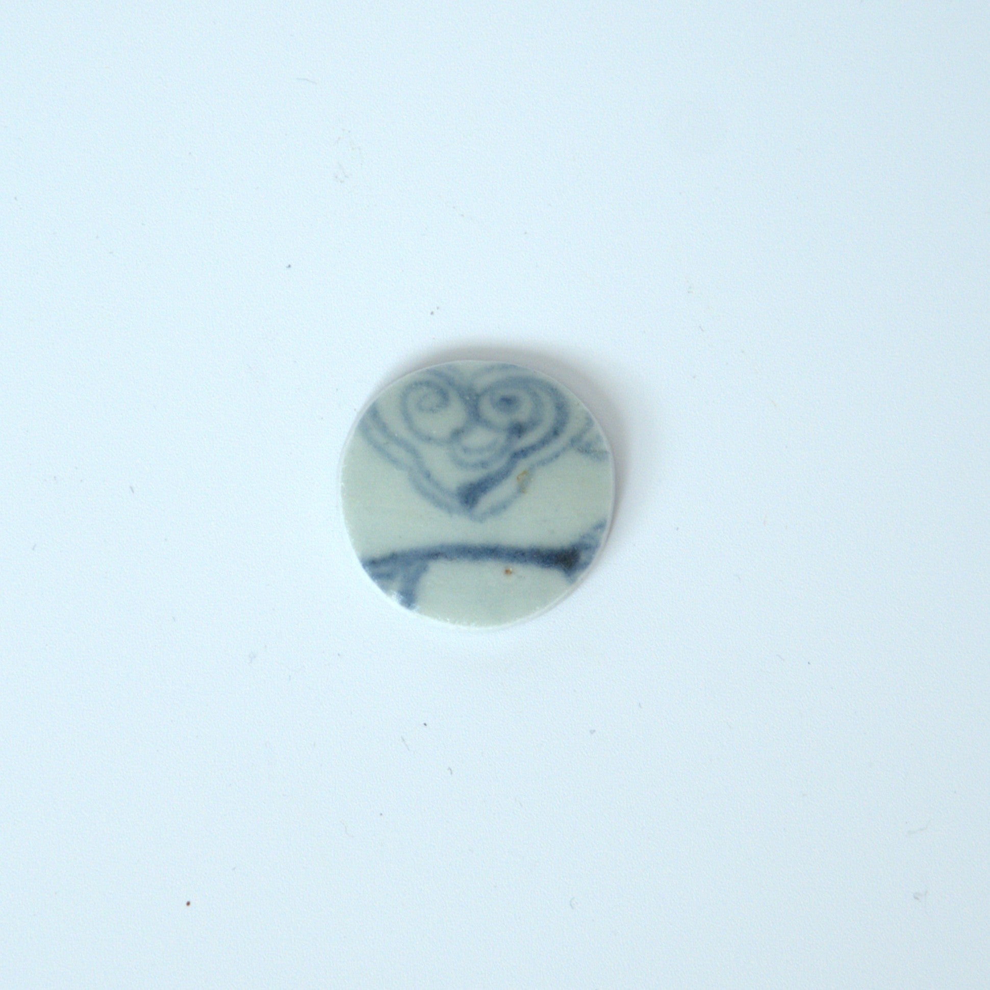 青花如意文茶枕小