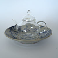 青花双魚花文皿大②