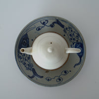 青花双魚花文皿④