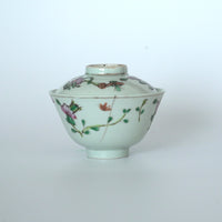 粉彩四季花文蓋碗②