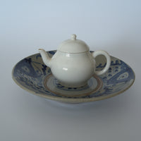 青花双魚花文皿大①