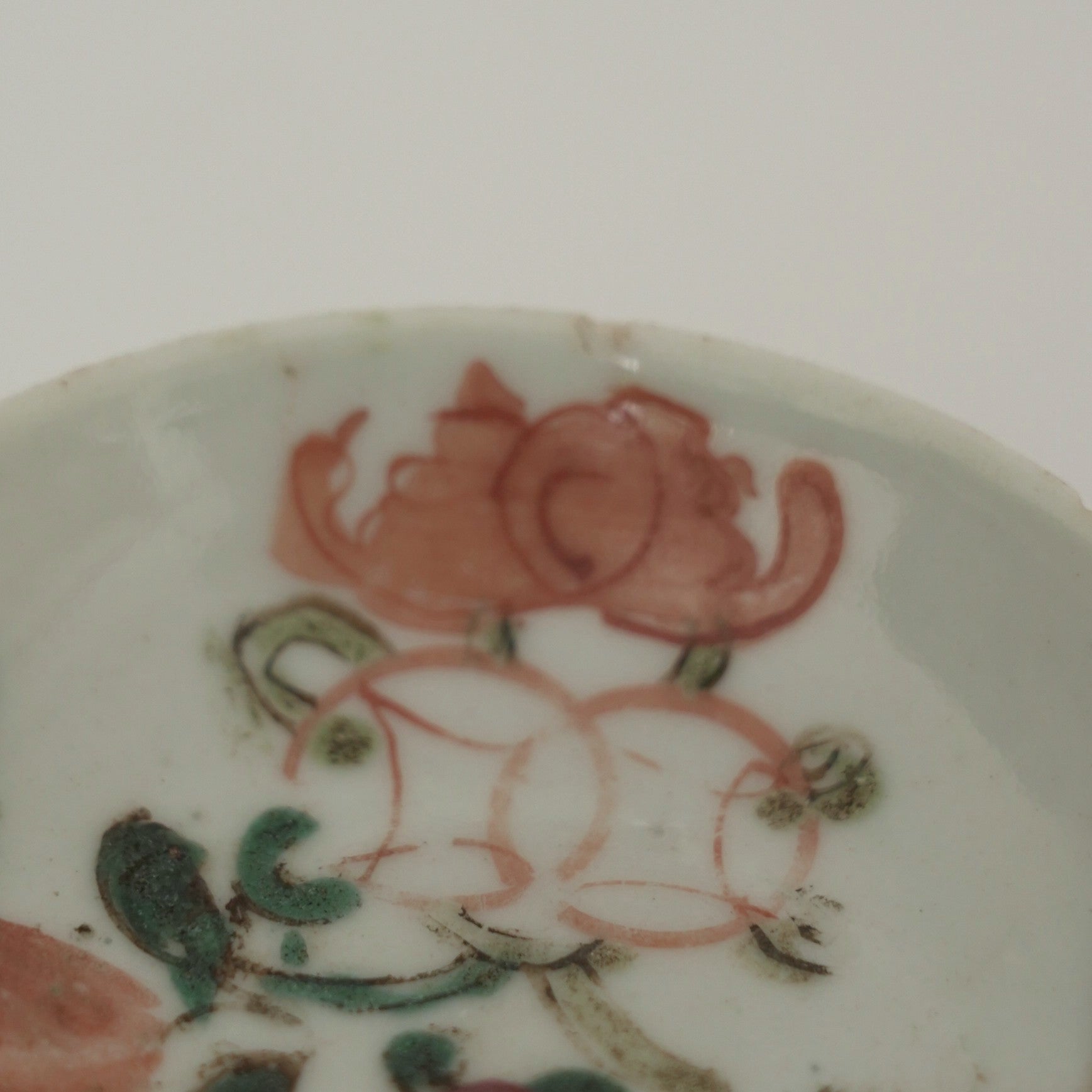 粉彩七宝三多文豆皿④