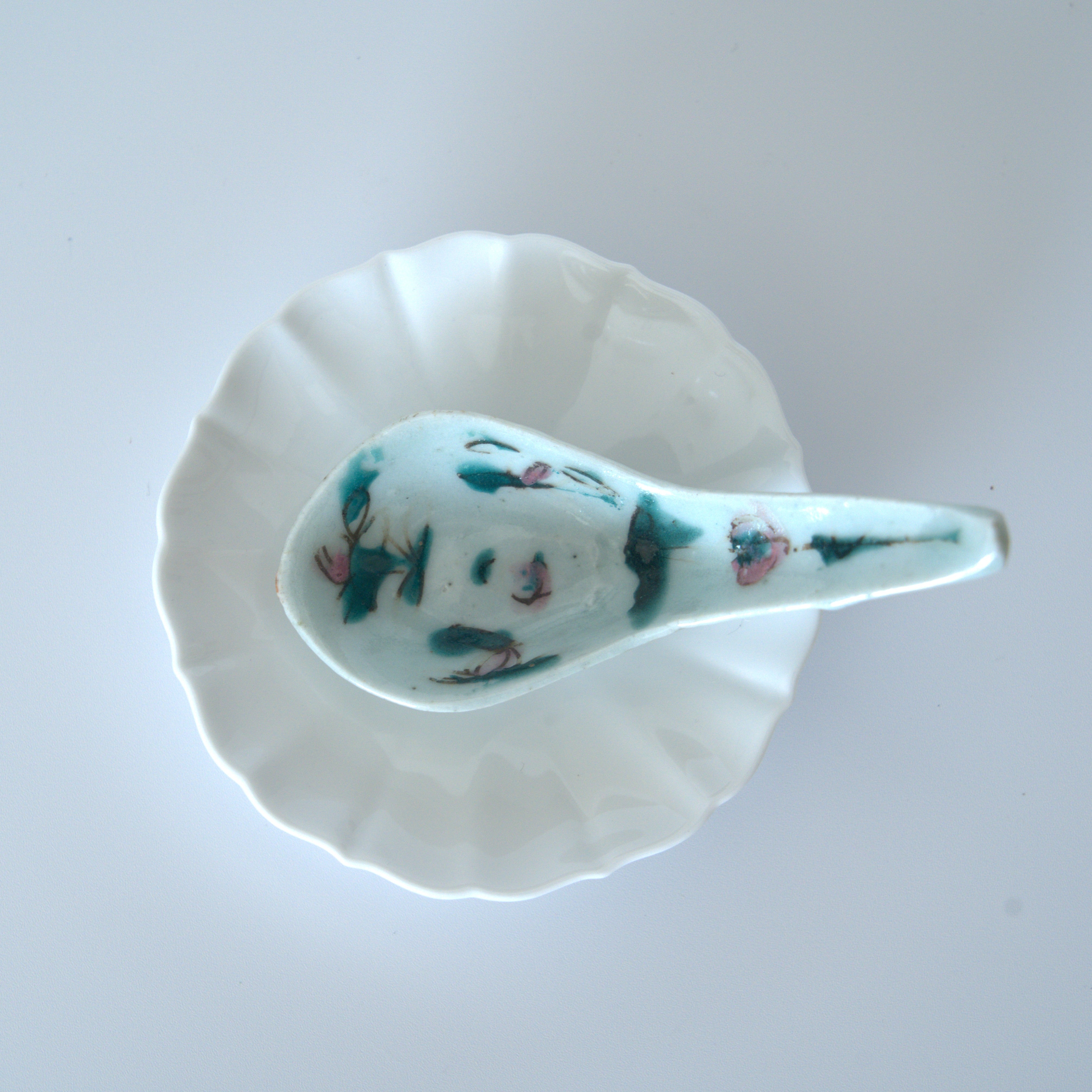 粉彩四季花文レンゲ②