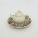 粉彩七宝三多文皿 ⑥