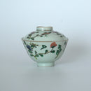 粉彩四季花文蓋碗①