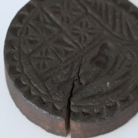 老木彫月宮玉兎文蓋置②