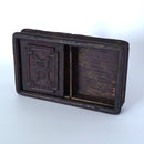 老木彫寿字木箱