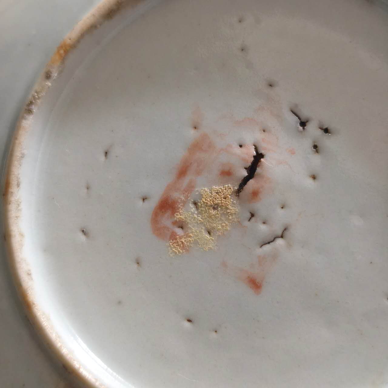 粉彩四季花文皿⑫