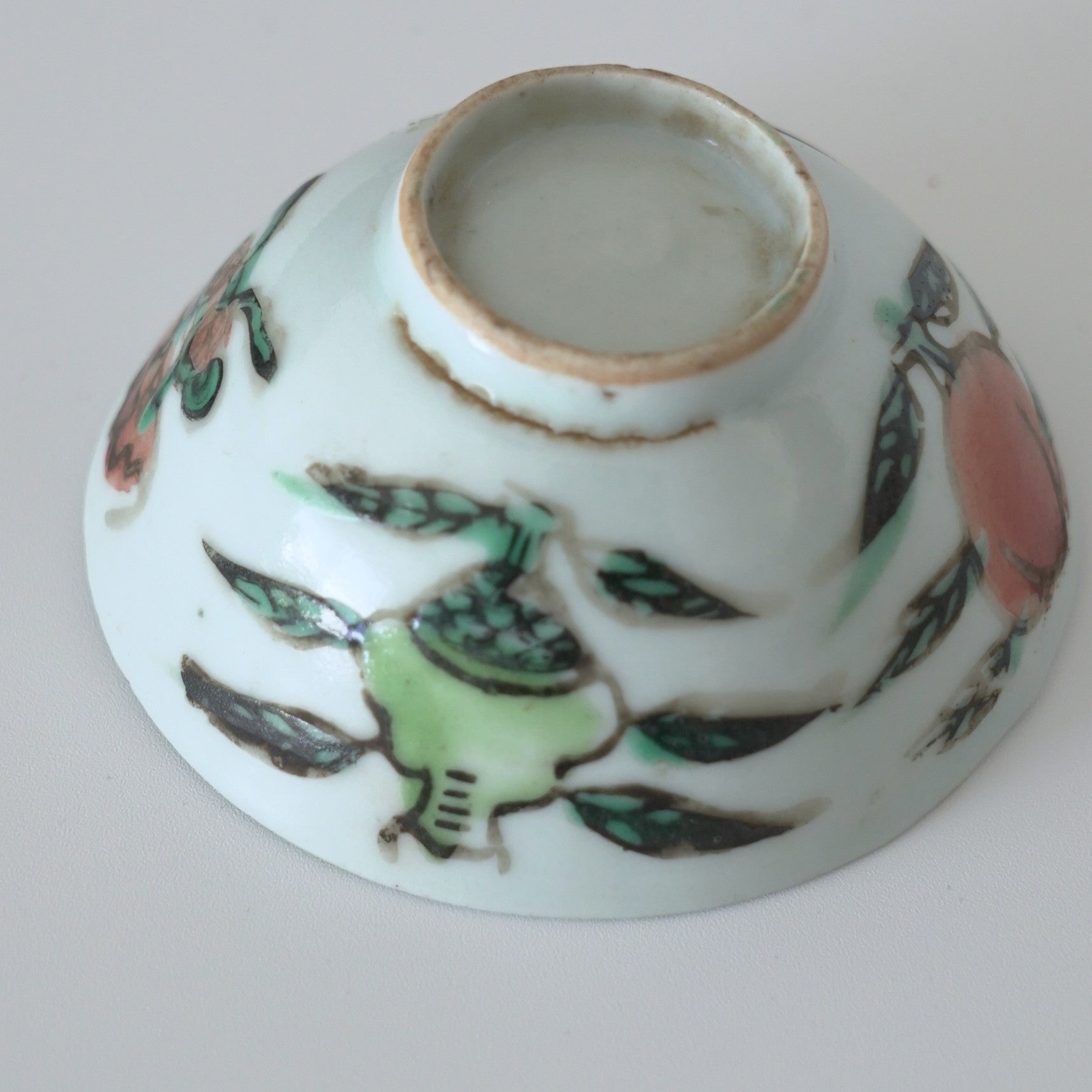 粉彩七宝三多文茶杯⑥