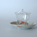 赤絵福寿三多文皿④