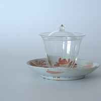 赤絵福寿三多文皿④