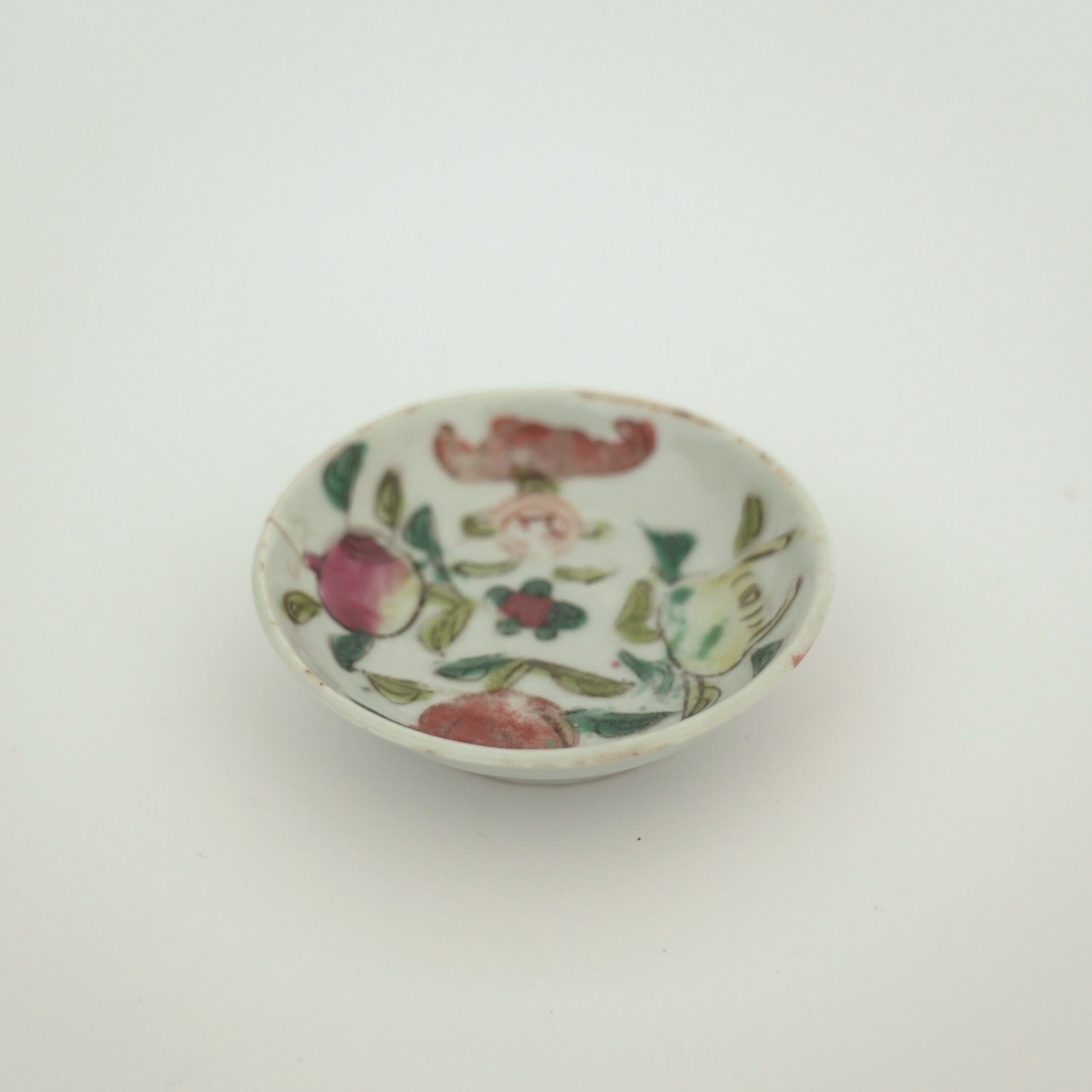 粉彩七宝三多文豆皿③