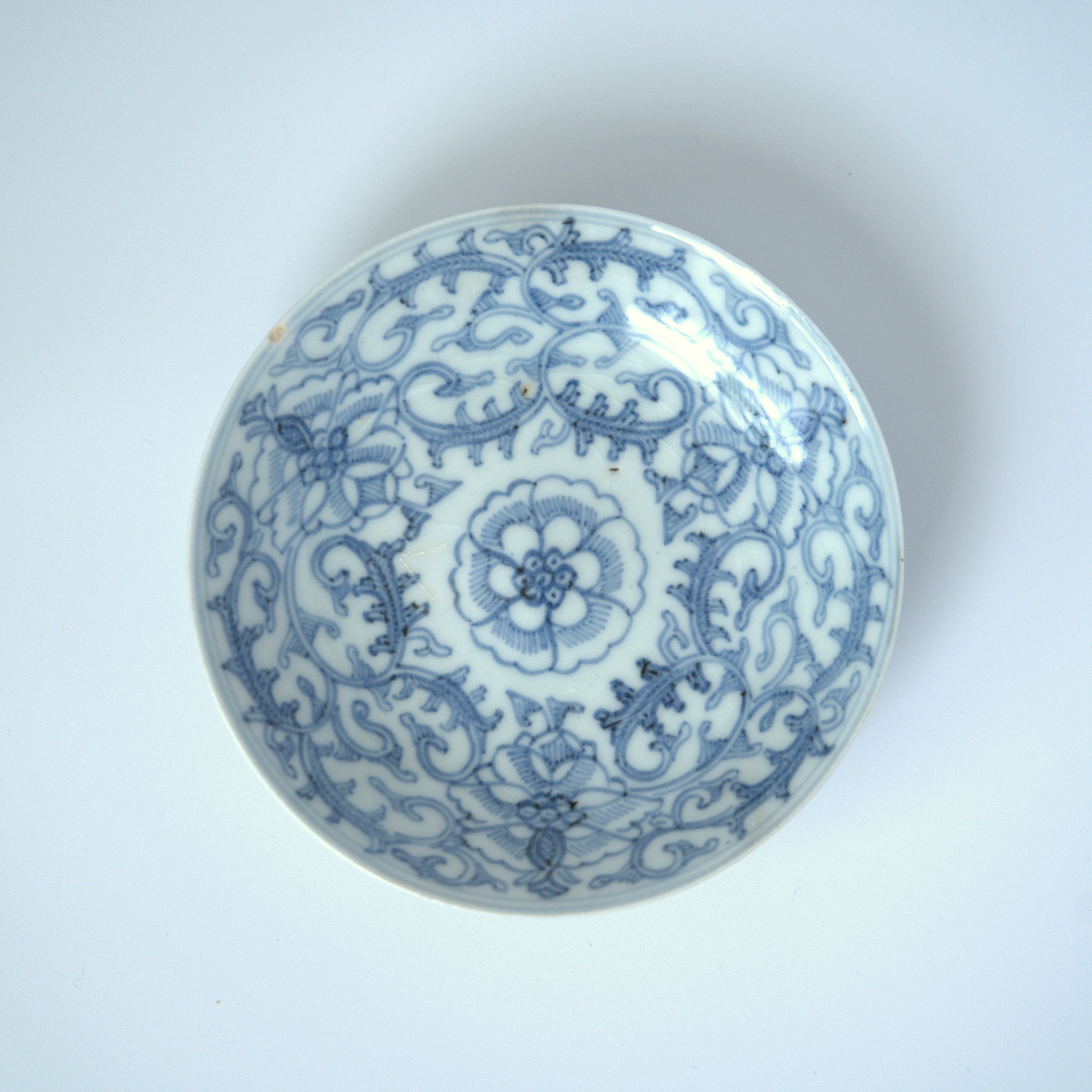 青花蝶恋花文皿③