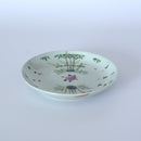 粉彩竹詩文皿④