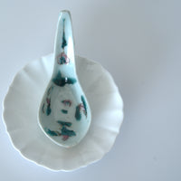 粉彩四季花文レンゲ②