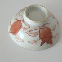 赤絵福寿三多文茶杯④