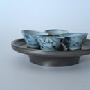 青花唐草文小茶杯４個セット