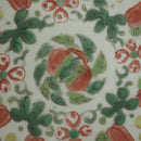 粉彩瓜稜福喜文皿大