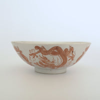 赤絵福寿龍文碗①