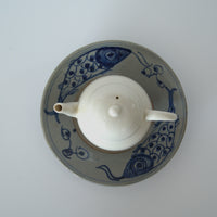 青花双魚花文皿②