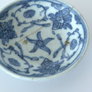 青花絡枝蓮文豆皿