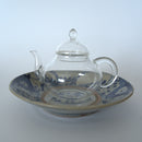 青花双魚花文皿大①