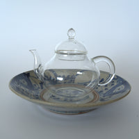 青花双魚花文皿大①