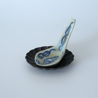 青花絡枝蓮文レンゲ②