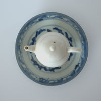 青花鳳眼霊芝文皿