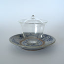 青花双魚花文皿③