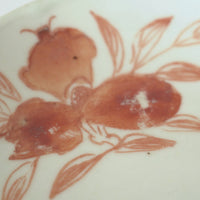 赤絵福寿三多文皿中①